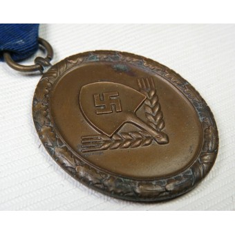 RAD medalla de servicio largo para el hombre, cuarta clase, 4 años de servicio. Espenlaub militaria